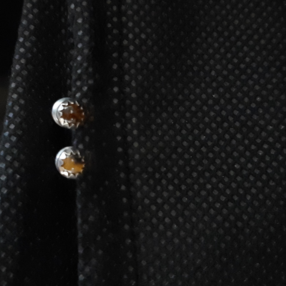 Small Tiger Eye & Silver Stud Post Earrings